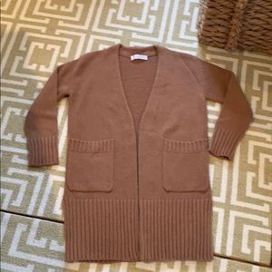 Jucca camel tan cardigan size xs